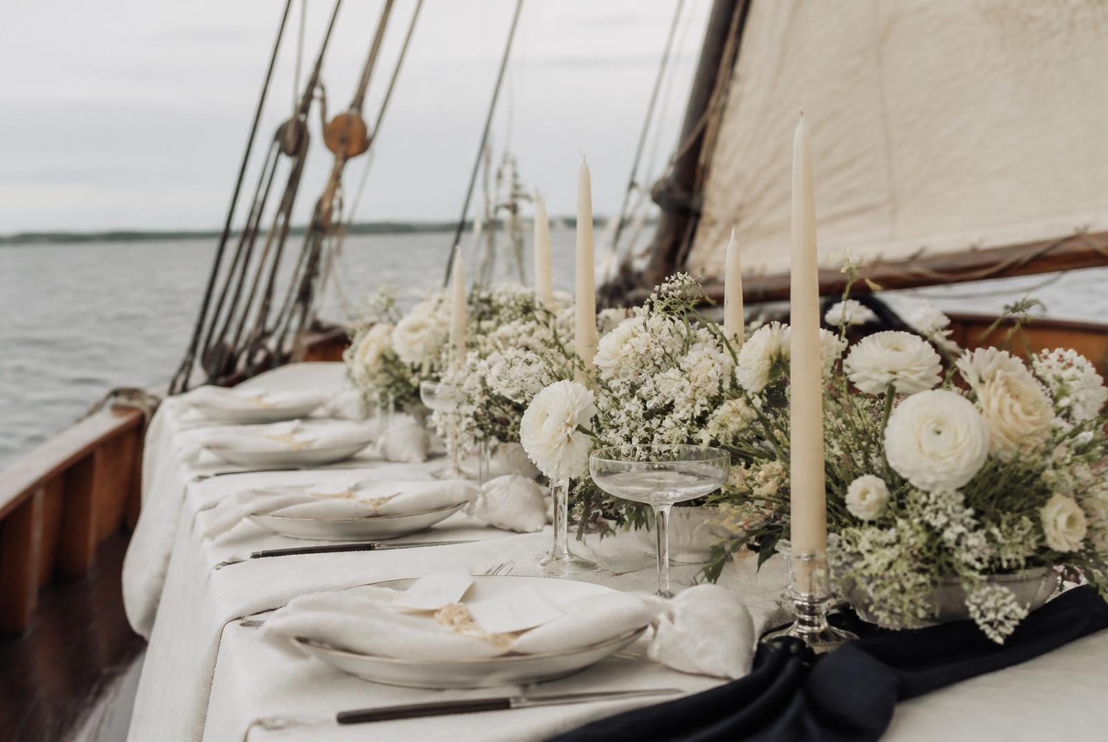 Salonboot als onderdeel van de trouwdag